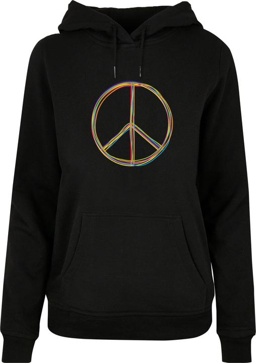 Produktbild Merchcode Peace Multicolor with Ladies Basic Hoody - 161267 (XL)