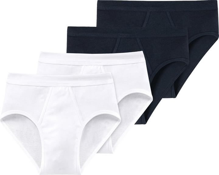 Schiesser Slip Klassisch Bequem sitzend ESSENTIALS (M, 4er Pack)