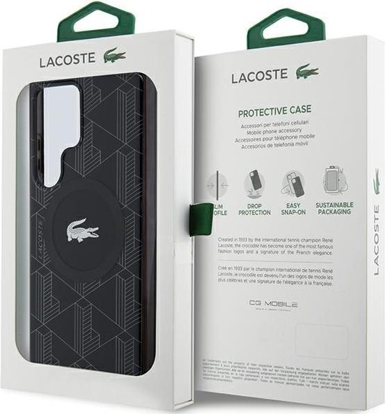 Image du produit Lacoste LCHMS24LUBSK S24 Ultra S928 czarny/black hardcase IML Blend Monogram MagSafe (Samsung Galaxy S24 Ultra)