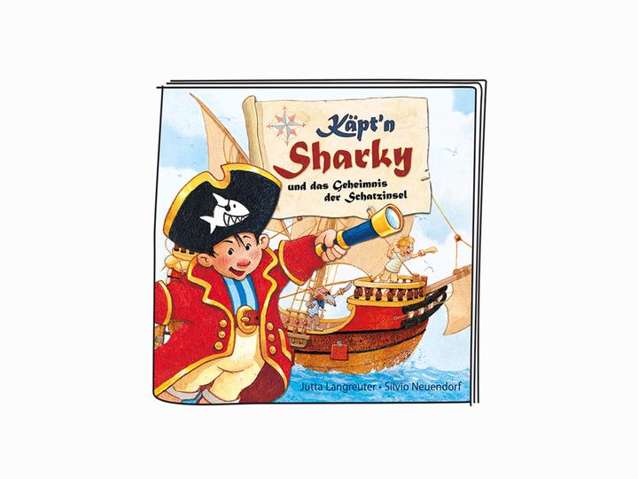 Actual product image Tonies Audio book Tonie - Captain Sharky and the secret of Treasure Island (German)