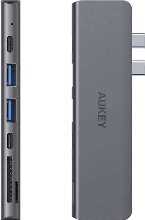 Actual product image Aukey CB-C76 (USB-C, 7 Ports)