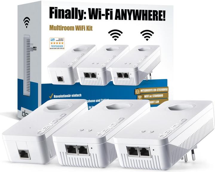 Immagine prodotto Devolo Kit dLAN 1200+ Multiroom WiFi (1200 Mbit/s)