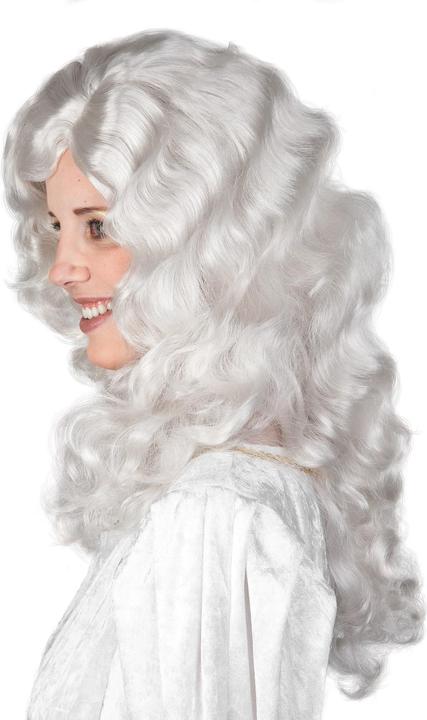 Actual product image Maskworld Weisse Engel Langhaarperücke mit Locken Weihnachten Karneval