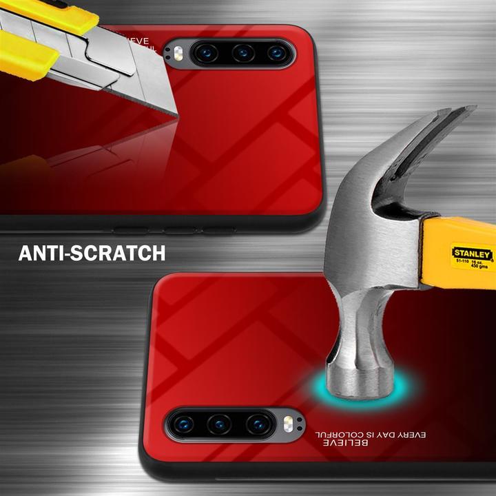 Produktbild Cadorabo TPU 2 Farben Glas Cover (Huawei P30)