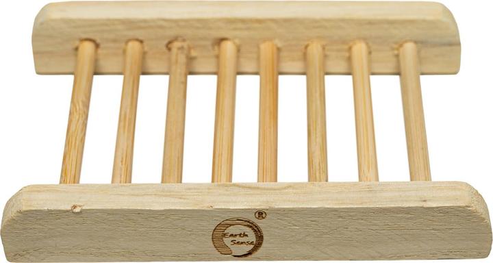 Image du produit Natura Punto Porte-savon en bambou, avec entretoises pratiques, fait main