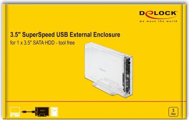 Actual product image Delock 42623 External housing (3.5", 2.5")