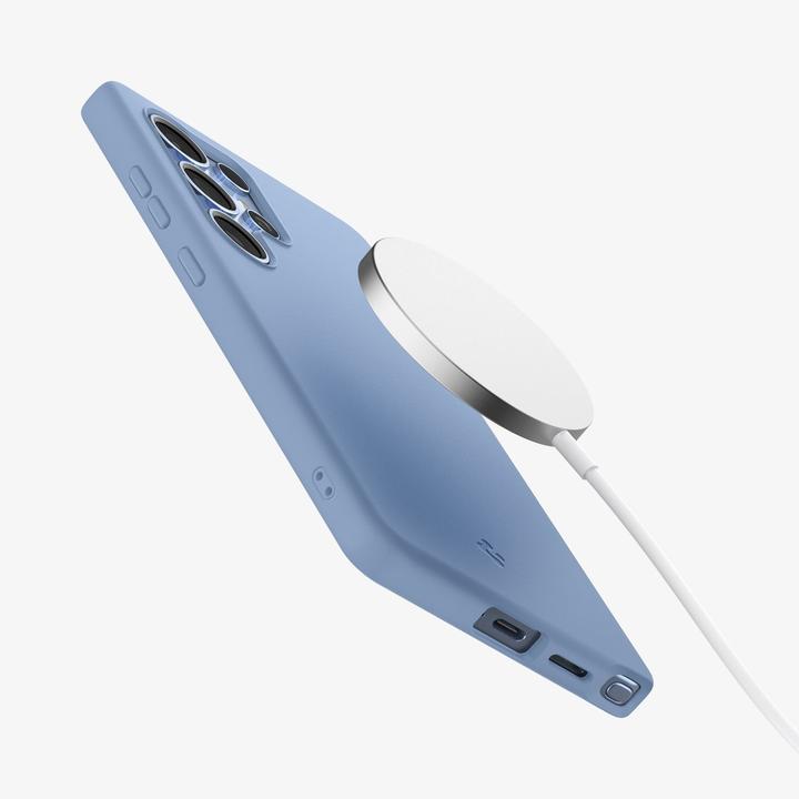 Actual product image Spigen Silicone Fit Mag Case for Samsung Galaxy S25 Ultra - Blue (Samsung Galaxy S25 Ultra)