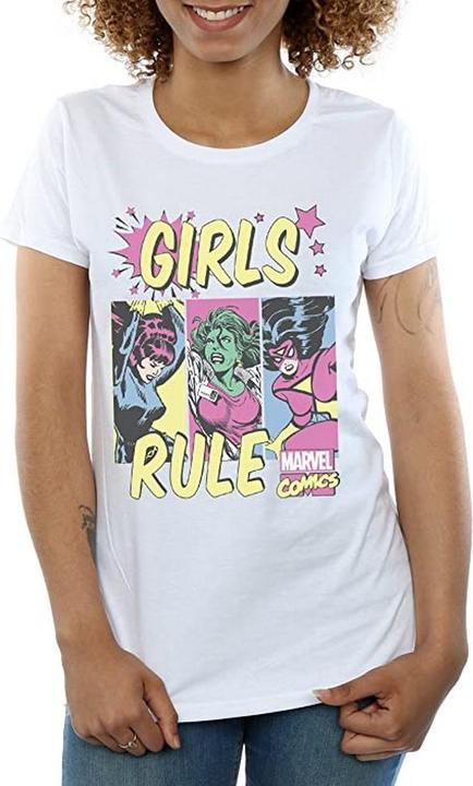 Image du produit T-shirt en coton "Rule" pour filles (128)