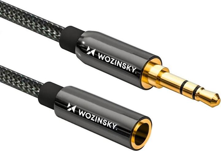 Produktbild Wozinsky mini jack extension cable (female-male) AUX extension 5 m black (5 m)