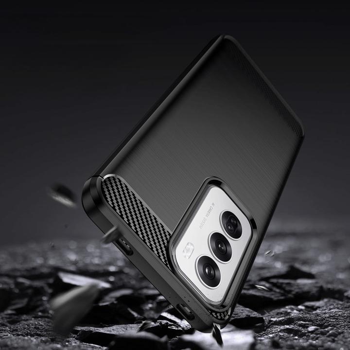 Produktbild Cover-Discount OPPO Reno12 5G - Metall Carbon Look Hülle (Oppo Reno12)