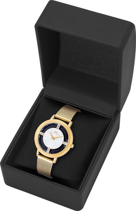 Produktbild Damen Quarzuhr Lucrezia Edelstahl Gelbgold - 33686 (Analoguhr, 36 mm)