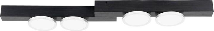 Produktbild Lucande Kellino Deckenleuchte, 4-flammig, schwarz (600 lm, GU10)