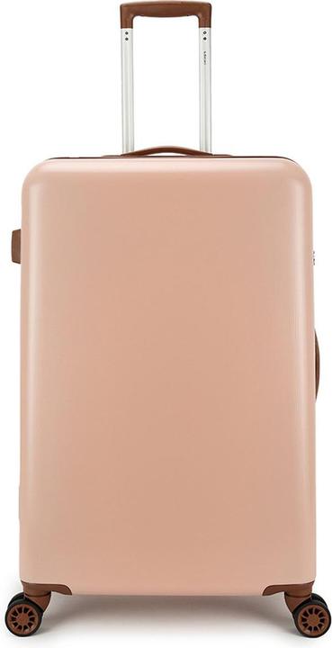 Image du produit Valise rétro décente grande 76 cm rose (96 l)