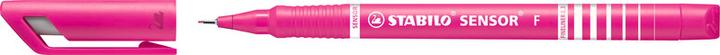 Actual product image STABILO SENSOR F Finliner with spring-loaded sharpener (Lilac, Blue, Green, Rose, 4 x)