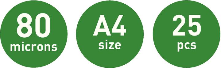 Actual product image Leitz Laminating foil (A4, 25 Piece, 80 µm)
