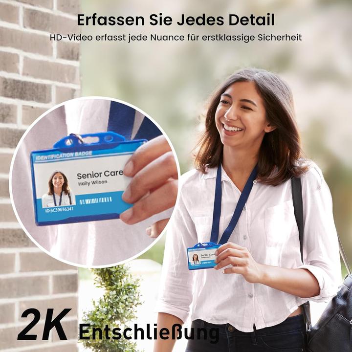 Actual product image Aosu 2K HD Video-Türklingel mit Kamera und Gong