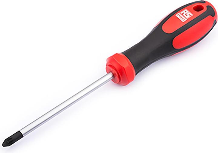 Actual product image Rs Pro PZ2 POZIDRIV Screwdriver, CrV steel, 210 mm / Blade 100 mm (Pozidriv cross recess (PZ))