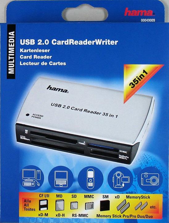 Produktbild Hama 35-in-1 Card Reader (USB 2.0)