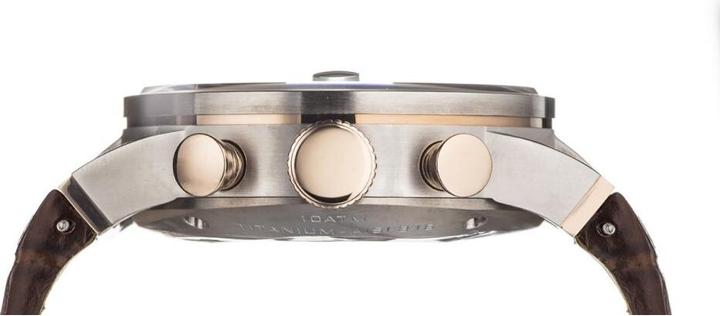 Produktbild Locman Italy Herrenuhr Montecristo Automatik weiss/roségold PVD 44 mm Ref. 051 (Analoguhr, 44 mm)