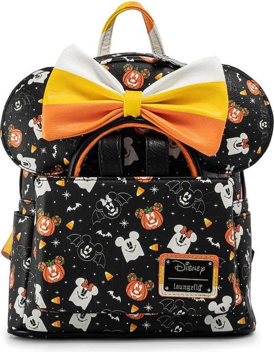 Image du produit Loungefly Disney Mickey et Minnie Spooky Sac à dos Halloween + set de bandeaux 27cm (6.50 l)