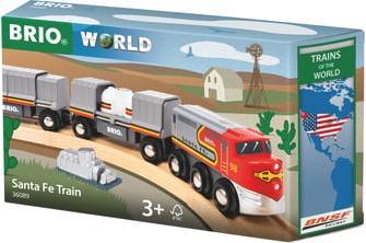 Productafbeelding Ravensburger BRIO World - 36089 Treinen van de Wereld Santa Fe trein | Speelgoedtrein voor kinderen vanaf 3 jaar