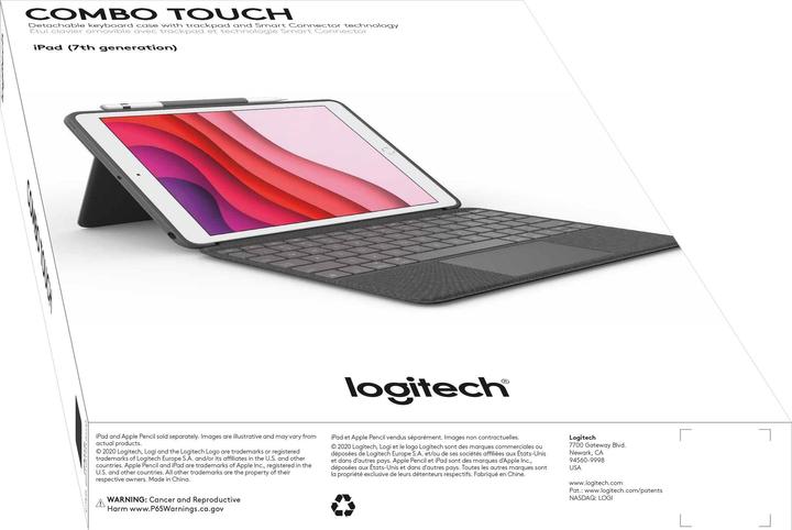 Image du produit Logitech Combo Touch (CH, iPad 2019 (7e gène), iPad 2020 (8. Gen), iPad 2021 (9e génération))