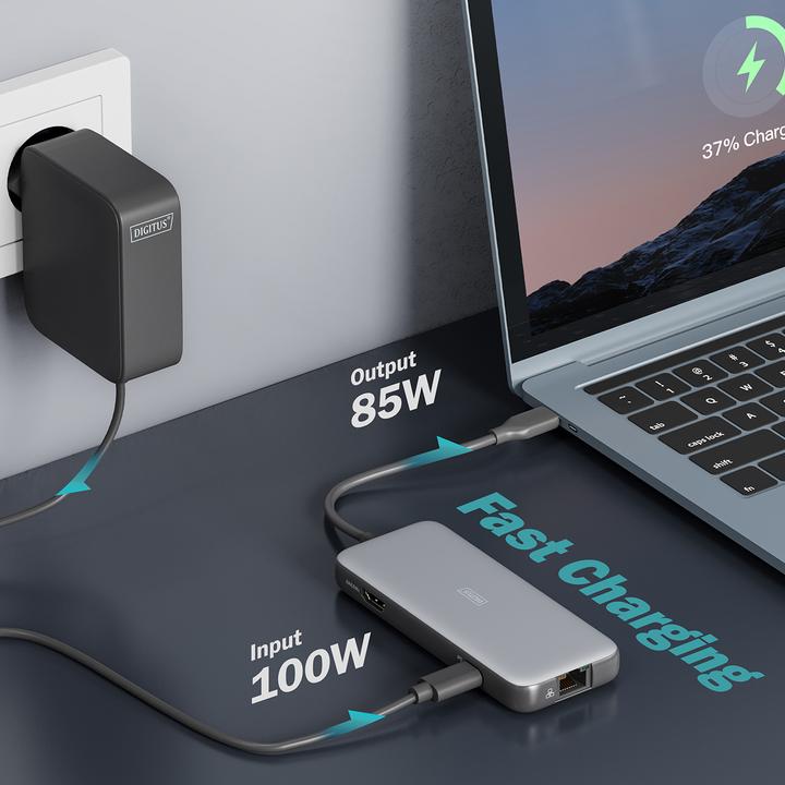 Produktbild Digitus USB-C Docking Station, 7-Port (USB-C, 7 Ports)