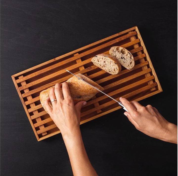 Actual product image Sola Bread Cutting Board Gaya Wooden 22.8 cm x 43 cm