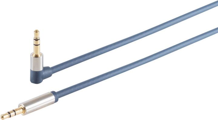 Produktbild Shiverpeaks S/CONN maximum connectivity Home-Cinema Verchromter Metall-WINKEL-Klinkenstecker 3,5 mm und verchrom (0.75 m)