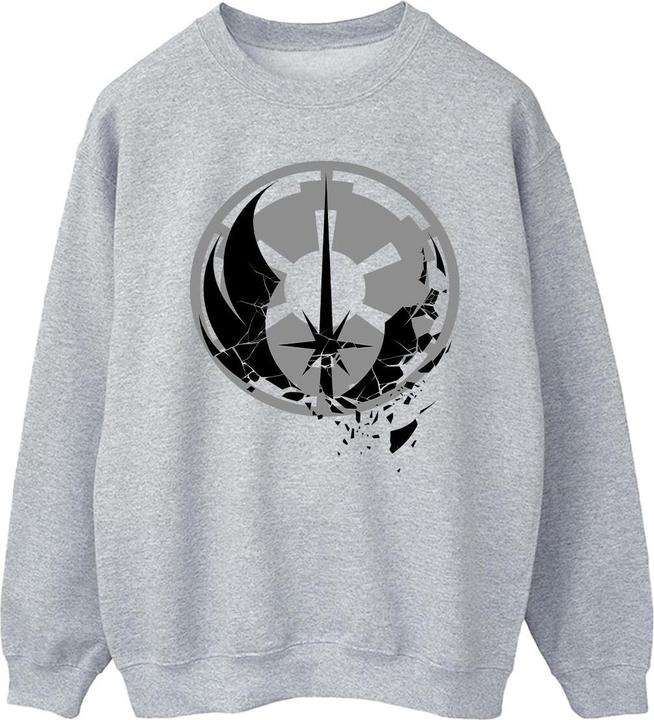 Actual product image Star Wars Mens Obi-Wan Kenobi Fractured Logos Cotton Sweatshirt (L)
