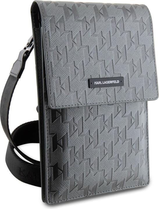 Image du produit Karl Lagerfeld Torebka KLWBSAMSMG srebrny/argent Plaque Mongram en saffiano