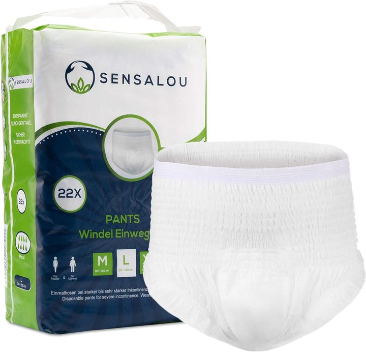 Actual product image Sensalou Nappies for adults Incontinence Pants (22 x, M)