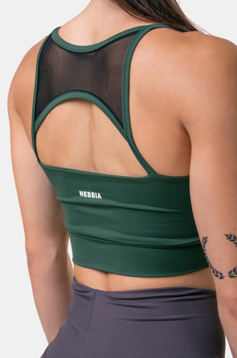 Image du produit Nebbia Classic Hero Cut-Out Sports Bra vert foncé (S)