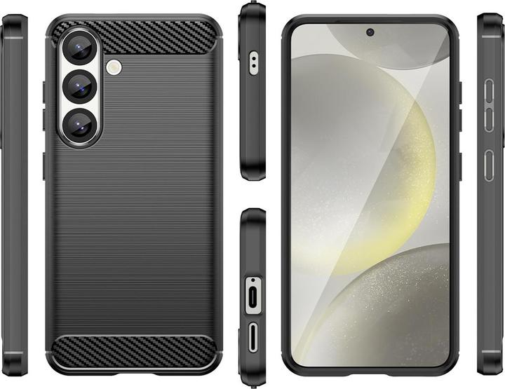 Image du produit Hurtel Carbon Case Flexibles Silikon für Xiaomi 15 Ultra - Schwarz (Xiaomi 15 Ultra)