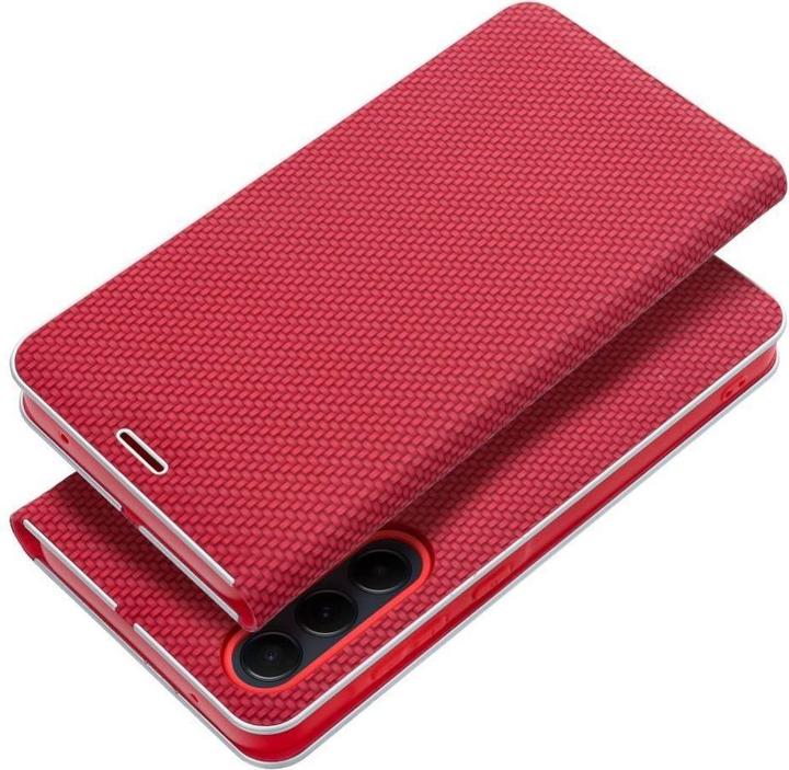 Image du produit OEM Book case LUNA Book Carbon for SAMSUNG A41 red (Samsung Galaxy A41)