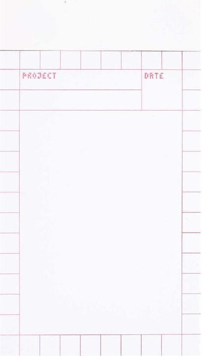 Actual product image Rico Design Notepad 10x15 cm, pixel, heart.300820 (No binding)