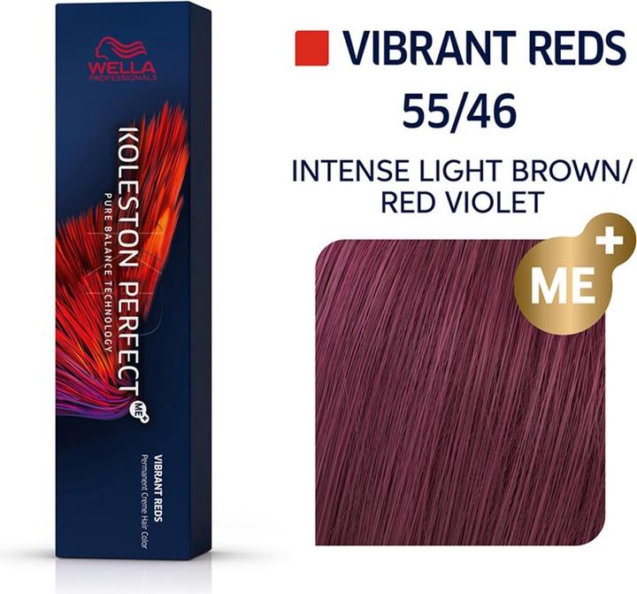 Actual product image Wella Koleston Perfect (55/46 light brown intense red-violet)