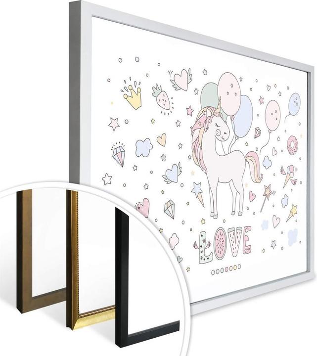 Produktbild Trenddeko Kvilis - Unicorn Love - Einhorn Ballon-Fete (50 x 40 cm)