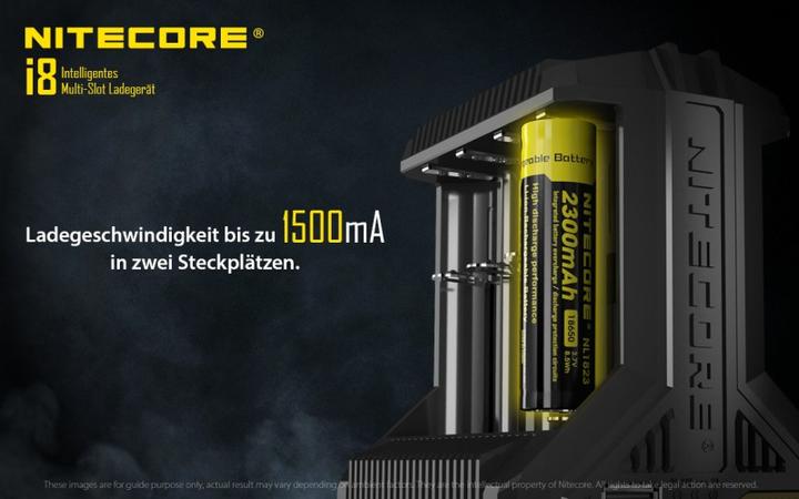 Actual product image Nitecore i8 (1 pcs., AA, Chargers without battery)