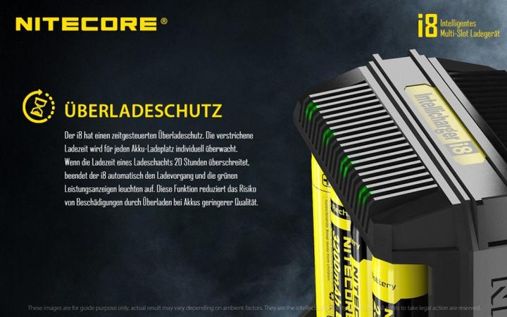 Actual product image Nitecore i8 (1 pcs., AA, Chargers without battery)