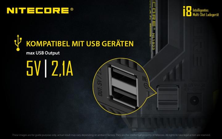 Actual product image Nitecore i8 (1 pcs., AA, Chargers without battery)