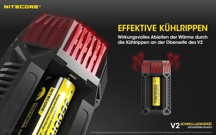 Actual product image Nitecore V2 - Kfz-Ladegerät