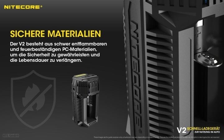Actual product image Nitecore V2 - Kfz-Ladegerät