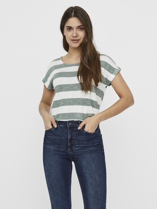 Actual product image Vero Moda Striped top with short sleeves (M)