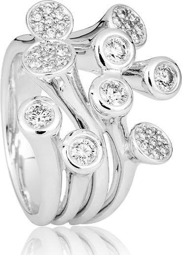 Actual product image Breuning RING - BRILL. 0,78 Ct. H/si (48, 750/18 K Gold)