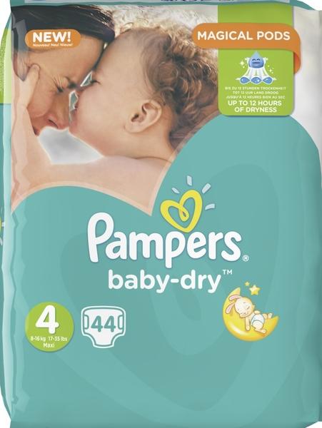 Actual product image Pampers Baby Dry (Size 4, Pack, 44 Piece)