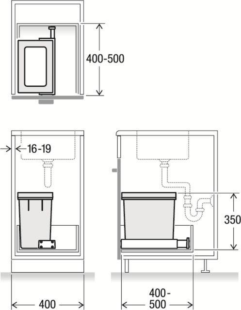 Image du produit Müllex Poubelle X-LINE X40 M17 (20 l)