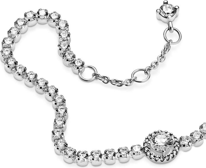 Image du produit Pandora Bracelet Sparkling Halo Tennis (16 cm, Argent 925)
