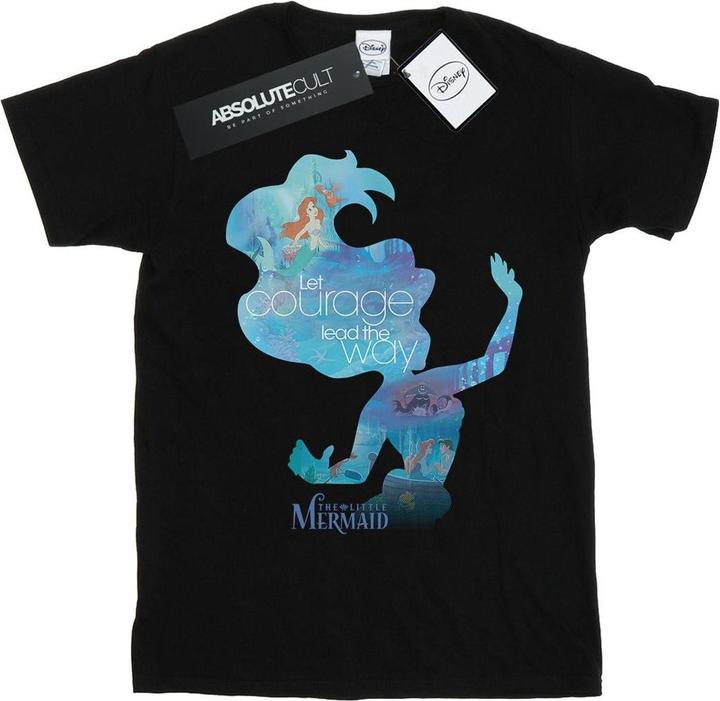 Disney Princess Ariel Filled Silhouette TShirt