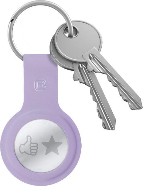 Immagine prodotto Crong Custodia in silicone con portachiavi - Brelok do Apple AirTag (fioletowy)